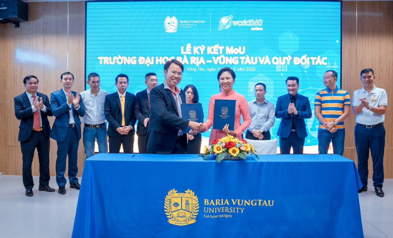 Lễ ký kết MoU cùng trường Đại Học Bà Rịa - Vũng Tàu